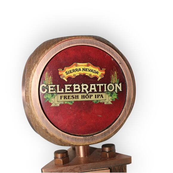 Sierra Nevada Celebration Draft Beer Tap Handle Fresh Hop IPA 12" Wood Metal - Picture 2 of 7